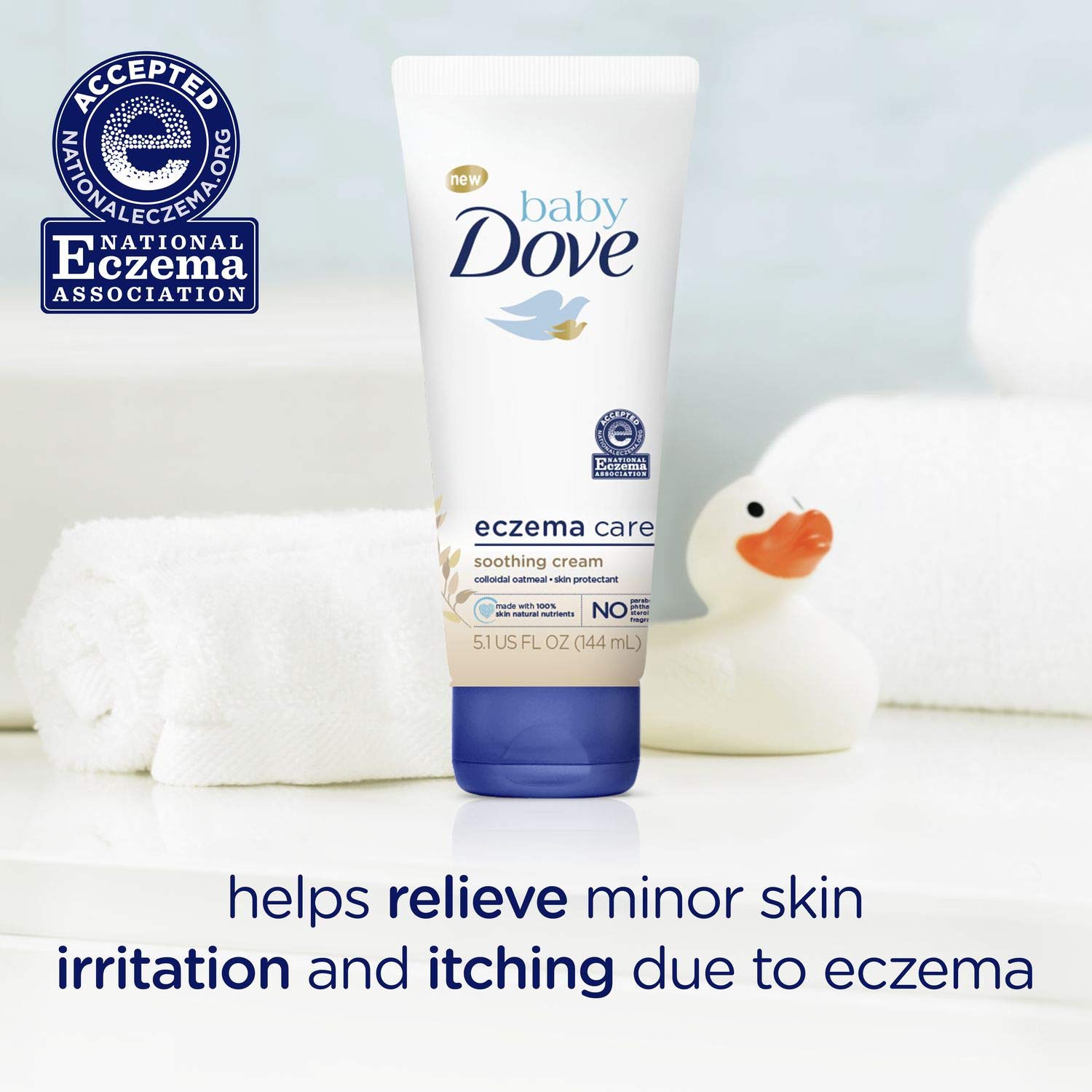 Baby Dove Soothing-Cream To Soothe Delicate Baby Skin Eczema Care No Artificial Perfume or Color, Paraben Free, Phthalate Free 5.1 oz - Image 3